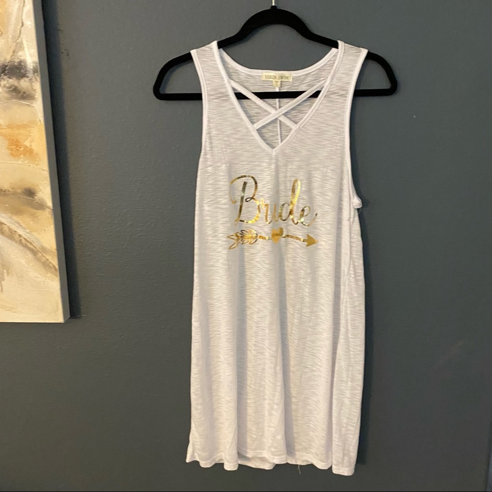 BRIDE miken swimsuit cover up tank top dress smal